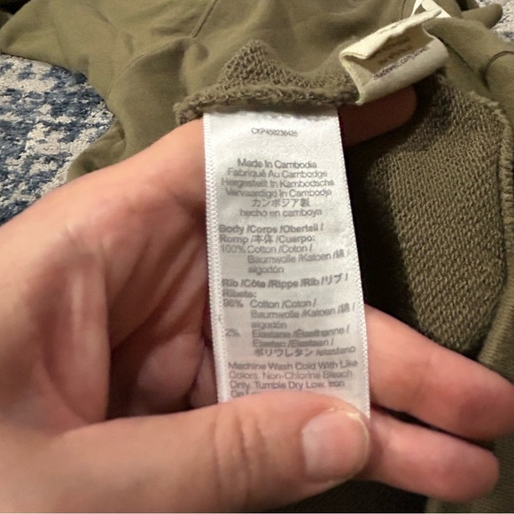 Madewell Resourced Cotton Studio Ringer Mock Neck Sweatshirt Size XS - Picture 6 of 10